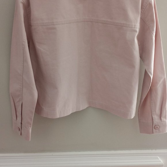 'VANS' OFF THE WALL Pastel Pink Cropped Jacket Size XS/S 100% Cotton NWT - Picture 9 of 14